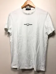 704092 FRED PERRY Tシャツ M ホワイト フレッドペリー M4580