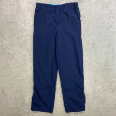 00年代 NIKE ナイキ ナイロントラックパンツ メンズXL 古着 00s ヴィンテージ VINTAGE Y2K スウォッシュロゴ 紺色 ホワイト ライトブルー