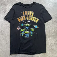 TOY STORY トイストーリー リトルグリーンメン キャラクタープリントTシャツ メンズM 古着 DISNEY ディズニー PIXAR ピクサー 映画 アニメ ムービー LITTLE GREENMEN 黒