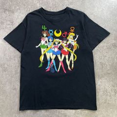 SAILORMOON 미소녀 전사 세일러 문 애니메이션 캐릭터 프린트 T 셔츠 남성 M 블랙 헌 옷
