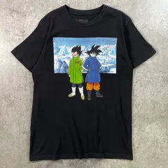 DRAGON BALL SUPER ドラゴンボール超 アニメ キャラクタープリントTシャツ メンズS 古着 漫画 悟空 ベジータ 黒