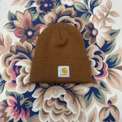 Carhartt カーハート ベーシック ロゴ ビーニー（ブラウン）