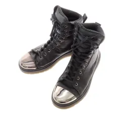 【中古】ドクターマーチン Dr.Martens ハイカットスニーカー ブーツ ブラック【サイズUK6】【レディース】