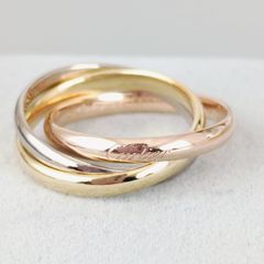 カルティエ リング トリニティ 4mm スリーカラー 52号 K18 - メルカリ