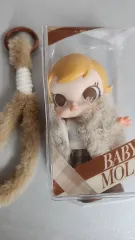 定価以下)POP MART ベイビーMOLLY ウィンターフィット チェックシリーズ ぬいぐるみ キーホルダー 熱いボバ一杯