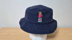 ポロラルフローレン ポロベア ネイビー バケットハット 帽子 57cm
