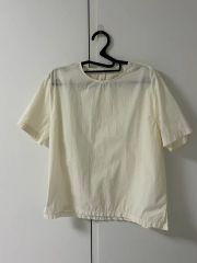 Gauze# コットンシルクレイヤードブラウス ライトグレー - メルカリ