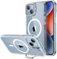 ESR iPhone14 ケース MagSafe対応 クリア スタンド付き 耐衝撃