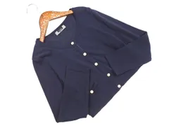 Le souk ルスーク ショート丈 カーディガン size38/紺 ■◇ レディースのサムネイル