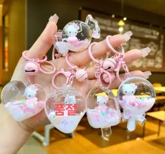 ハローキティ ウォーターボール キーホルダー ぬいぐるみ キーホルダー