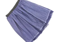 URBAN RESEARCH DOORS アーバンリサーチドアーズ チェック 膝丈 スカート sizeONE/オフホワイトｘ紺 ■◇ レディースのサムネイル