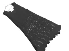 ZARA ザラ ノースリーブ 透かし編み ニット チュニック ワンピース sizeL/黒 ■◇ レディース