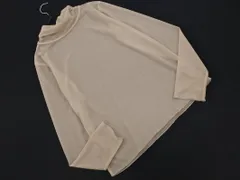 earth music&ecology アースミュージック＆エコロジー シアー カットソー sizeS/ベージュ ■◇ レディース