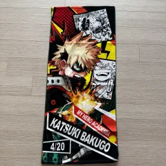 爆豪勝己 JUMP SHOP 僕のヒーローアカデミア 誕生日 タオル シンプル 開封