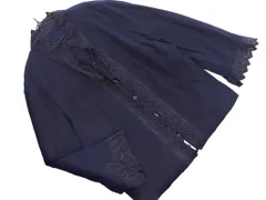 HIROKO BIS ヒロコビス レース ブラウス シャツ size15AB/紺 ■◇ レディースのサムネイル