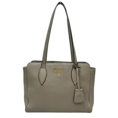 プラダ PRADA トートバッグ 1BG112 レザー グレージュ レディースのサムネイル