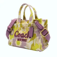 【新品】コーチ CBJ57 B4Y25 (ブラス×ピンクゴールド) バッグ トートバッグ COACH CARGO ミニ トート 20 フローラル プリント 2WAY 斜め掛け アウトレット レディース