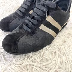 GUCCI グッチ GGキャンバス レザー ベルクロ スニーカー 42.5E - メルカリ