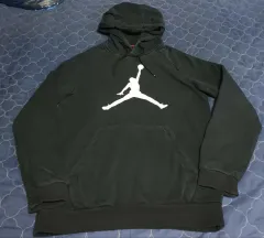 NIKE ジョーダン ジャンプマン ロゴ 起毛 フーディー ブラック (M)