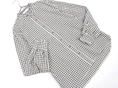 Afternoon Tea アフタヌーンティー ギンガムチェック ブラウス シャツ sizeM L/白ｘ黒 ■◇ レディースのサムネイル
