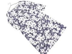 ofuon オフオン 花柄 ワンピース size40/紺 ■◇ レディース