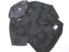 PUMA プーマ 総柄 フード ジャケット sizeS/黒 ■◇ メンズ