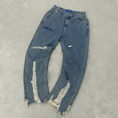 ADER ERROR アーダーエラー デニム メス ダメージ フリンジ ジーン 31のサムネイル