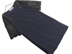 tocco closet トッコクローゼット レース 切替 ワンピース 紺 ■◇ レディースのサムネイル