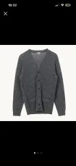 ウール100 UNIQLO グレー カーディガン