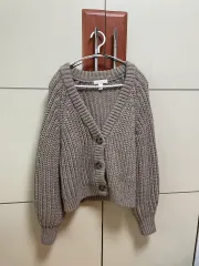 H&M ニット カーディガン ブラウン M
