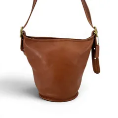 COACH オールドコーチ ブラウン レザー ショルダーバッグ