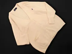 Ralph Lauren ラルフローレン ロゴ 刺 カーディガン sizeL/アイボリー ■◇ レディース