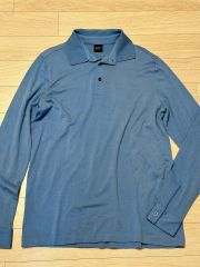 BOSS ハーフジップ ポロシャツ 長袖 GOLF ゴルフ ピマコットン XL 