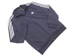 adidas アディダス ジップアップ トラック ジャケット sizeL/濃紺 ■◇ メンズ
