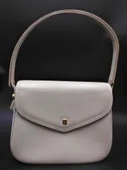 Pierre Balmain ピエールバルマン レザー セミショルダー バッグ アイボリー ■■ レディース