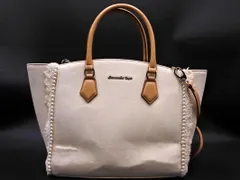 Samantha Vega サマンサベガ 2WAY ショルダー トート バッグ 白 ■■ レディース