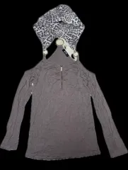 レオパード リング オフショルダー トップス