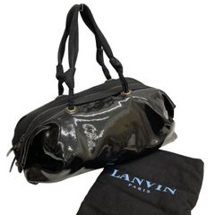 LANVIN ランバン ブラック トートバッグ フリル ギャザー 肩掛け