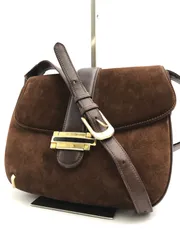 GUCCI　オールドグッチ　ワンショルダーバッグ　スエード×レザー　肩掛け　ブラウン系　1670