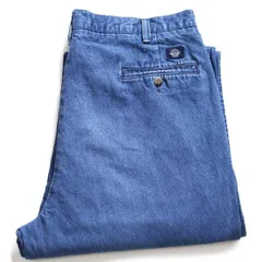 90s DOCKERSドッカーズ ツータック デニム トラウザーズ W38 L30★Levi'sリーバイス ビンテージ スラックス パンツ ビッグサイズのサムネイル