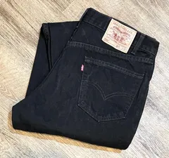 90’s 【メキシコ製】【ビンテージ】【LEVI'S】【リーバイス５５０】550 黒 デニムパンツ ブラックデニム【36ｘ32】 EF1720-8