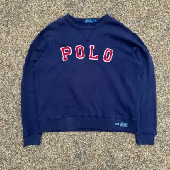 ポロ(POLO RalphLauren) ネイビー スペル ロゴ スウェット