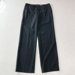 マーガレットハウエル ネイビー テーパード パンツ サイズ3 毛100