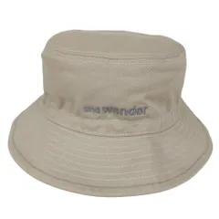 AND WANDER アンドワンダー COTTON TWILL HAT コットン ツイル ハット ライトベージュ系 正規品 / 51608のサムネイル