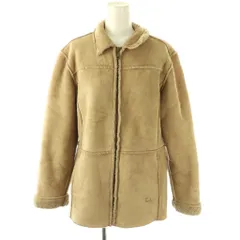 ウールリッチ WOOLRICH ムートンコート ボア ショート ジップアップ M ベージュ /DO ■GY06のサムネイル
