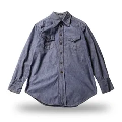 1970's 【BIG YANK】 VINTAGE WORK DENIM L/S SHIRT / 70年代 ビッグ ヤンク ビンテージ ワーク デニム 長袖 シャツのサムネイル
