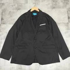 洗える【極美品】3L 2XL WWS WORK WEAR SUIT ワークウェアスーツ Biz テーラードジャケット ビジネス カジュアル ストレッチ 伸縮性 2B チャコールグレー ブラック系 シングル 2B 2ボタン