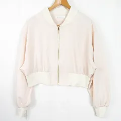 マジェスティックレゴン MAJESTIC LEGON ブルゾン ジャンパー 長袖 ジップアップ ストレッチ M ベビーピンク kz11746