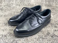【デッドストック 未使用】CZECH MILITARY チェコ軍 POSTMAN TYPE LEATHER SHOES ポストマンタイプ プレーン 外羽根 黒 ブラック 表記25.0cm / 着用感 UK5.5~6 / 24~24.5cm相当【W3493】のサムネイル