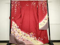 振袖 やまと扱い 簡易比翼 金彩 身丈165cm 撥水加工済 HKT127 - メルカリ